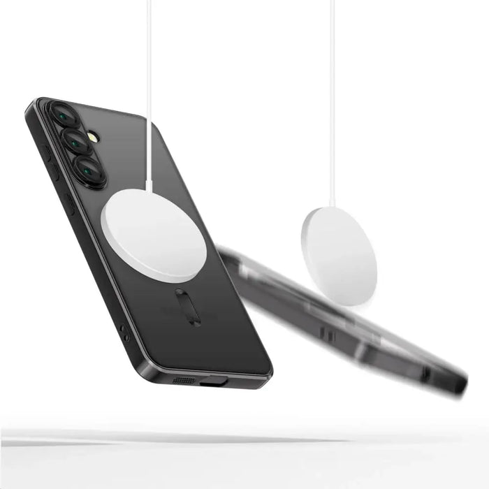 Tech-Protect MagMat MagSafe Case for Samsung Galaxy S25+ - Clear Black - Cell phone cases and covers<<<HurtelXML