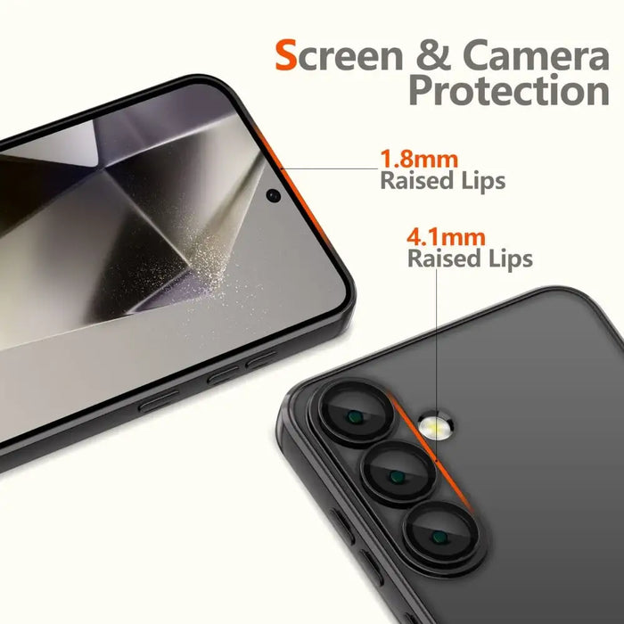 Tech-Protect MagMat MagSafe Case for Samsung Galaxy S25+ - Clear Black - Cell phone cases and covers<<<HurtelXML