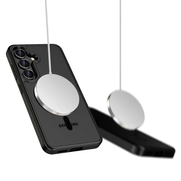 Tech-Protect MagMat MagSafe Case for Samsung Galaxy S25 Edge - Matte Black - Cell phone cases and covers<<<HurtelXML