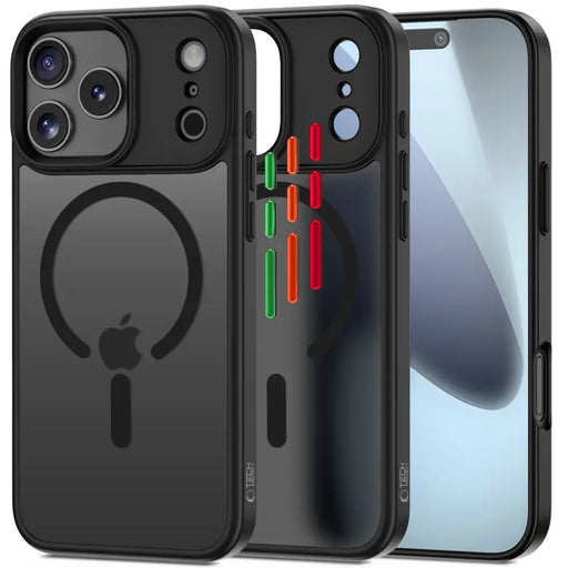 Tech-Protect MagMat XT 4-set MagSafe Case for iPhone 17 Pro Max - Matte Black - Cell phone cases and covers<<<HurtelXML