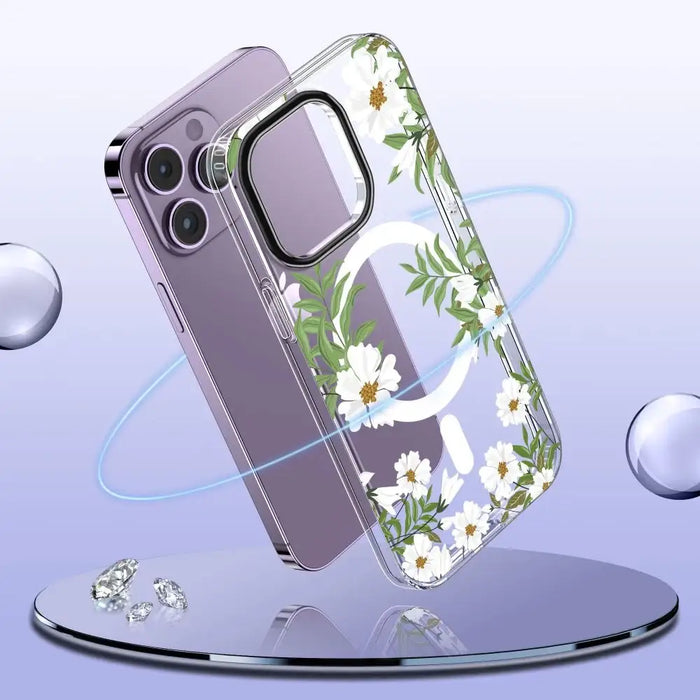 Tech-Protect MagMood MagSafe iPhone 13 Pro Max Case - Daisies with Leaves - Cell phone cases and covers<<<HurtelXML