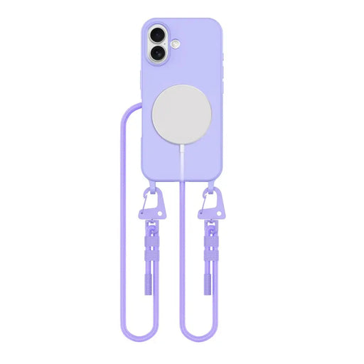 Tech-Protect MagNecklace MagSafe Case with Lanyard for iPhone 16 - Purple - Cell phone cases and covers<<<HurtelXML
