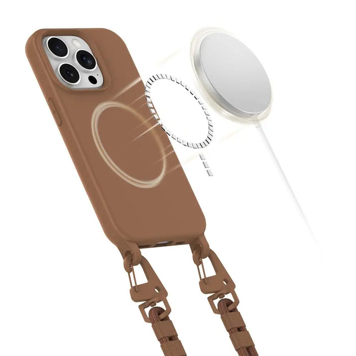 Tech-Protect MagNecklace MagSafe iPhone 14 Pro Case - Brown - Cell phone cases and covers<<<HurtelXML