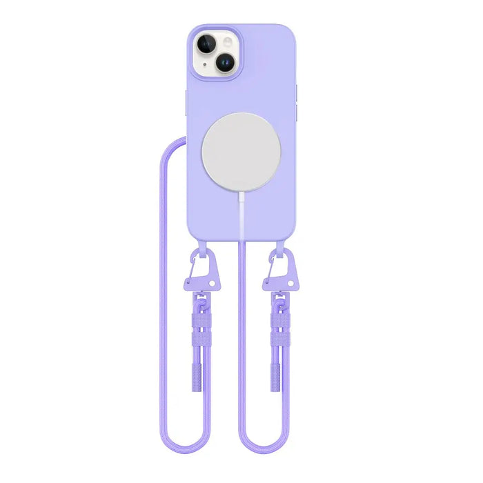 Tech-Protect MagNecklace MagSafe iPhone 15 Case - Lavender - Cell phone cases and covers<<<HurtelXML