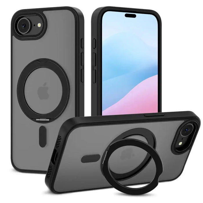 Tech-Protect MagRing MagSafe case for iPhone 16e - matte black - Cell phone cases and covers<<<HurtelXML