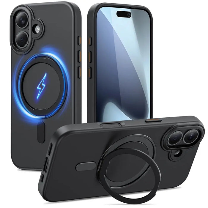 Tech-Protect MagRing MagSafe case for iPhone 17 - matte black - Cell phone cases and covers<<<HurtelXML