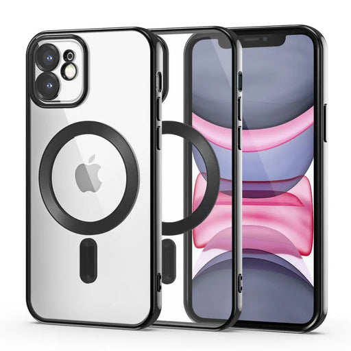 Tech-Protect MagShine Line MagSafe case for iPhone 11 - black - Cell phone cases and covers<<<HurtelXML