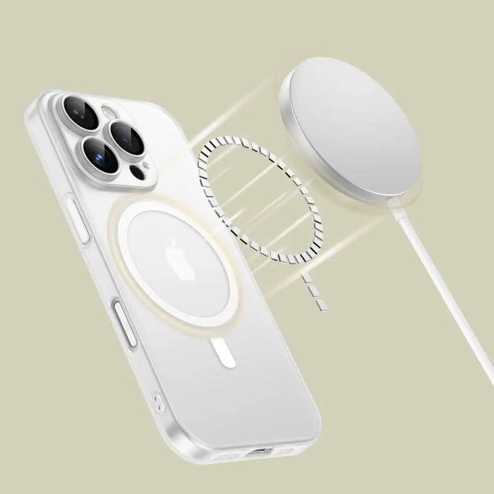 Tech-Protect MagSlim MagSafe Case for iPhone 16 Pro Max - White - Cell phone cases and covers<<<HurtelXML