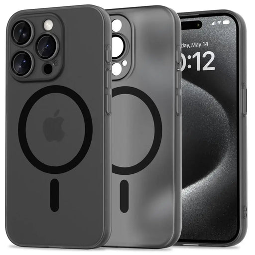 Tech-Protect MagSlim MagSafe iPhone 15 Pro Case - Black - Cell phone cases and covers<<<HurtelXML