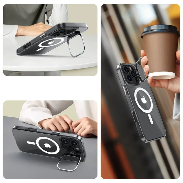 Tech-Protect MagStand MagSafe Case for iPhone 16 Pro - Clear - Cell phone cases and covers<<<HurtelXML