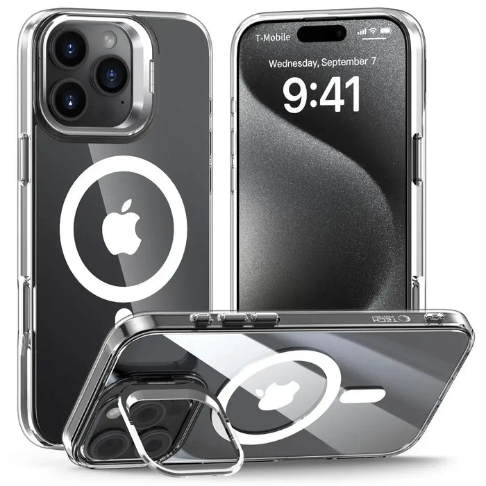 Tech-Protect MagStand MagSafe Case for iPhone 16 Pro Max - Clear - Cell phone cases and covers<<<HurtelXML