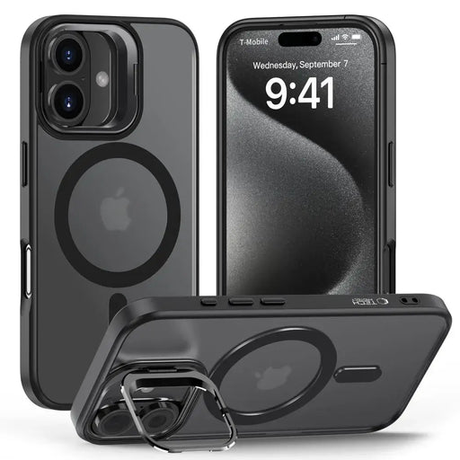 Tech-Protect MagStand MagSafe Case with Stand for iPhone 16 - Semi-Transparent - Cell phone cases and covers<<<HurtelXML