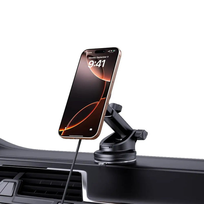 Tech-Protect MM15W-V7 QI2 Car Holder with Inductive Charger - Black - Cell phone holders<<<HurtelXML