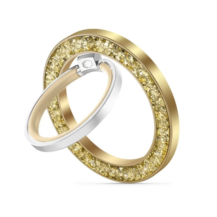 Tech-Protect MMR200 magnetic holder / ring with MagSafe - gold with crystals - Cell phone holders<<<HurtelXML