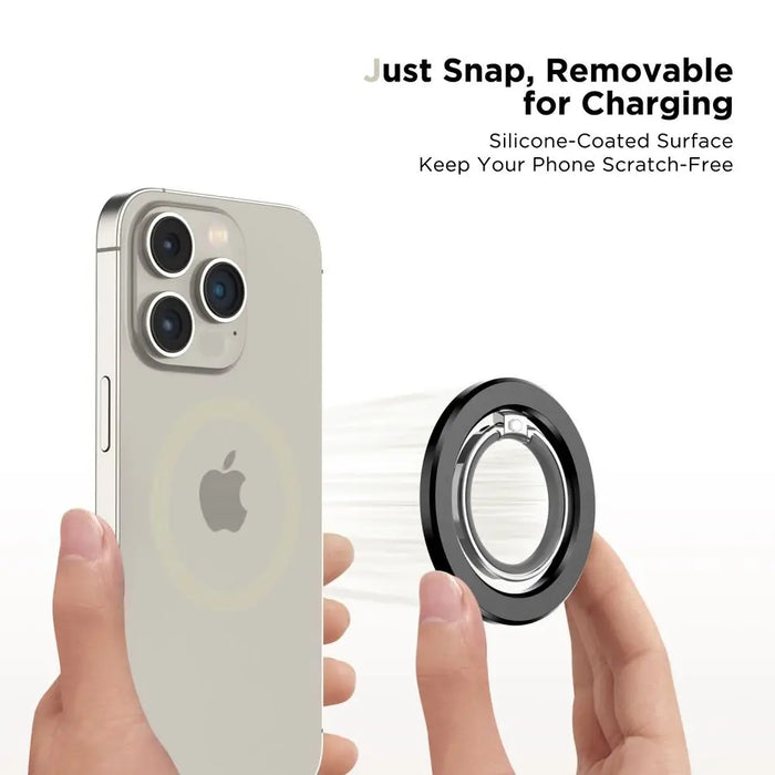 Tech-Protect MMR300 magnetic holder/ring with MagSafe - black - Cell phone holders<<<HurtelXML