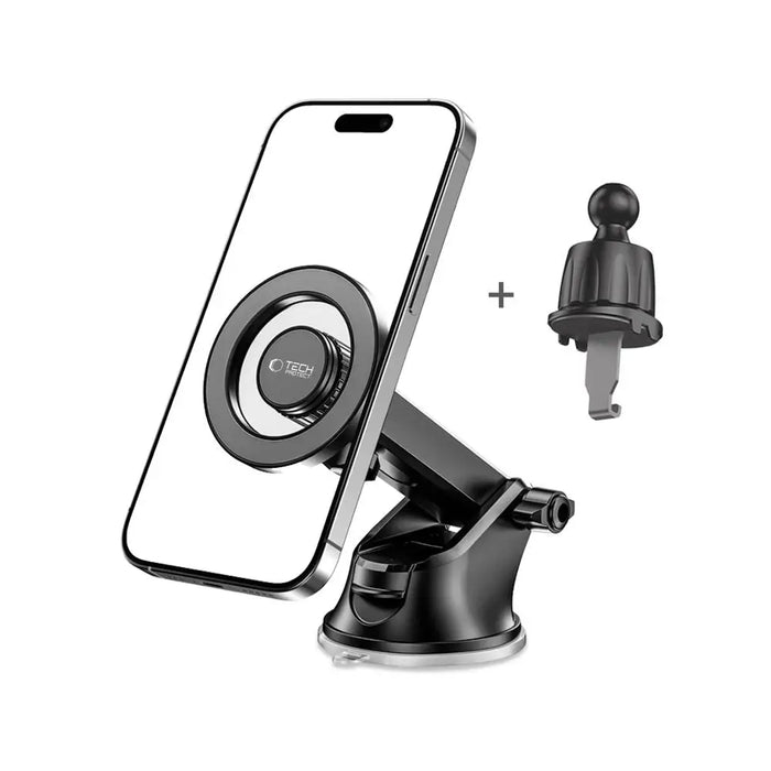 Tech-Protect N51 MagSafe Car Phone Holder for Cockpit/Air Vent - Black - Cell phone holders<<<HurtelXML