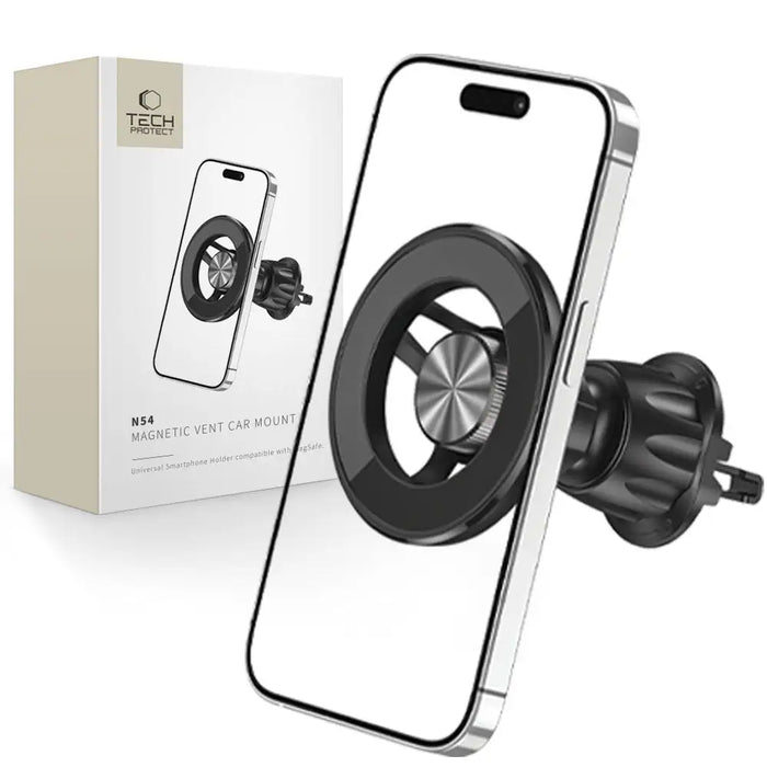Tech-Protect N54 Car Phone Holder with MagSafe for Air Vent - Black - Cell phone holders<<<HurtelXML