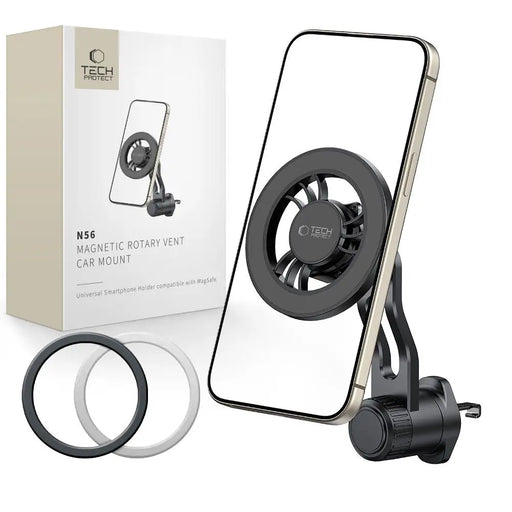 Tech-Protect N56 MagSafe Car Air Vent Mount - Black - Cell phone holders<<<HurtelXML