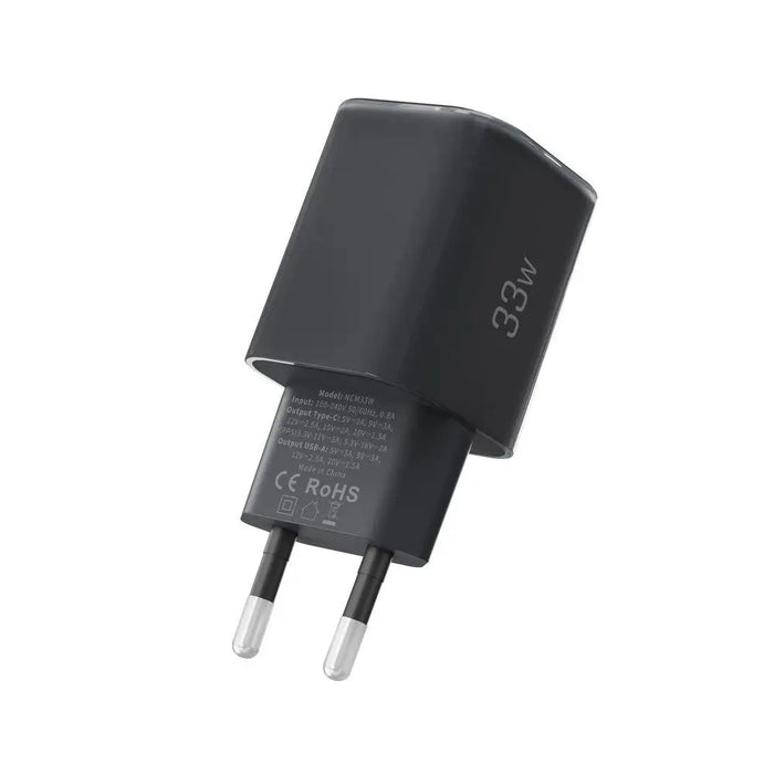 Tech-Protect NCM33W 2-port PD33W/QC3.0 wall charger - black - Cell phone USB charger<<<HurtelXML