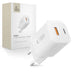 Tech-Protect NCM33W 2-port PD33W/QC3.0 wall charger - white - Cell phone USB charger<<<HurtelXML