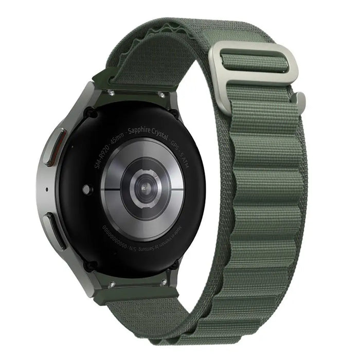 Tech-Protect Nylon Pro Strap for Samsung Galaxy Watch 4 / 5 / 5 Pro / 6 / 7 / FE - Dark Green - Other cell phone