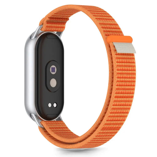 Tech-Protect Nylon Pro Strap for Xiaomi Smart Band 8 / 9 / 10 / NFC - Orange-Gray - Other cell phone