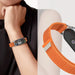 Tech-Protect Nylon Pro Strap for Xiaomi Smart Band 8/9/10/NFC - Black and Orange - Other cell phone