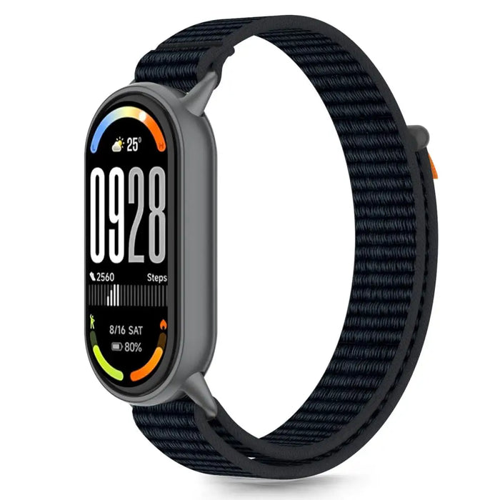 Tech-Protect Nylon Pro Strap for Xiaomi Smart Band 8/9/10/NFC - Black and Orange - Other cell phone