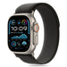 Tech-Protect Nylon Stripe for Apple Watch 6/7/8/9/10/SE/Ultra 1/2 (44/45/46/49 MM) - Black & Orange - Smartwatch straps