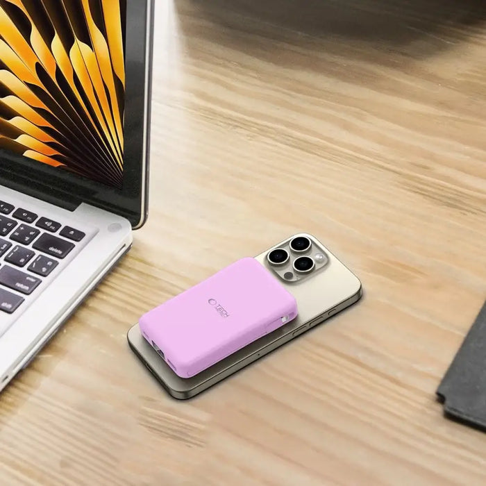 Tech-Protect PB31 MagSafe 10000mAH Power Bank - Purple - Powerbanks<<<HurtelXML