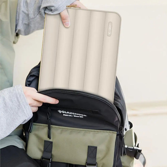 Tech-Protect Puffy 15-16 Laptop Bag - Beige - Laptop bags<<<HurtelXML