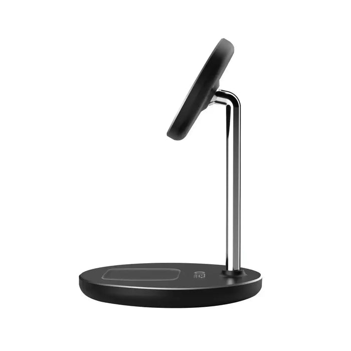 Tech-Protect QI15W-A21 MagSafe 15W inductive charger with 2in1 smartphone/headphone stand - black - Cell phone USB