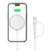 Tech-Protect QI15W-A25 MagSafe 15W Inductive Charger with USB-A / USB-C Cable - White - Cell phone USB