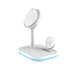 Tech-Protect QI15W-A27 3-in-1 inductive charger with MagSafe stand for smartphone / Apple Watch / AirPods - white