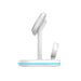 Tech-Protect QI15W-A27 3-in-1 inductive charger with MagSafe stand for smartphone / Apple Watch / AirPods - white