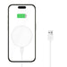 Tech-Protect QI15W-A33 Inductive Charger with MagSafe and Stand with USB-A / USB-C Cable - White - Cell phone USB