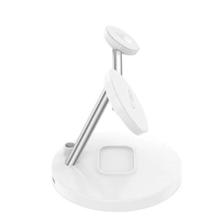 Tech-Protect QI15W-A35 3-in-1 Inductive Charger with MagSafe for Phone / AirPods / Apple Watch - White - Cell phone USB