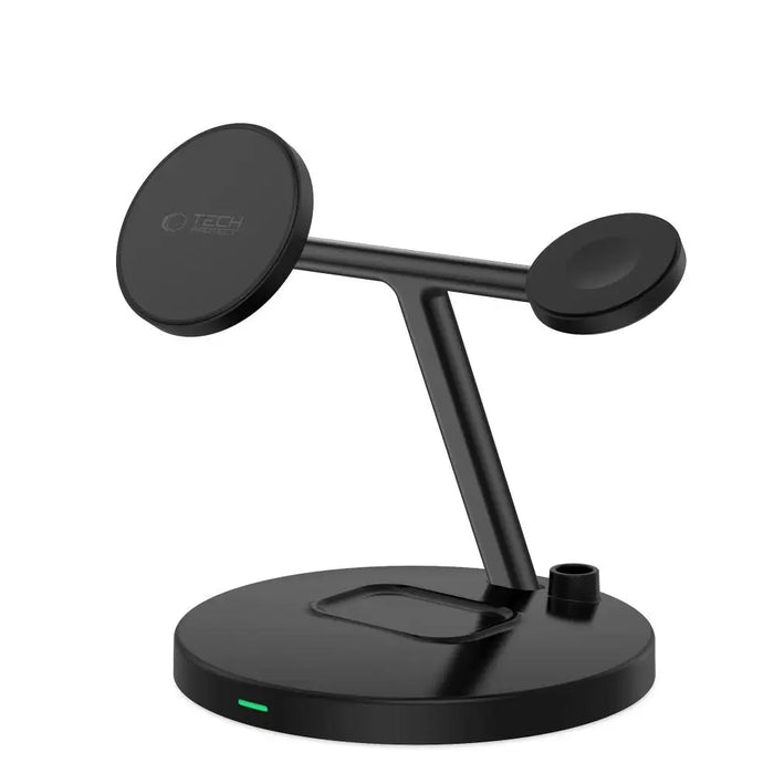 Tech-Protect QI15W-A35 3-in-1 Inductive Charger with MagSafe for Phone / AirPods / Apple Watch - Black - Cell phone USB