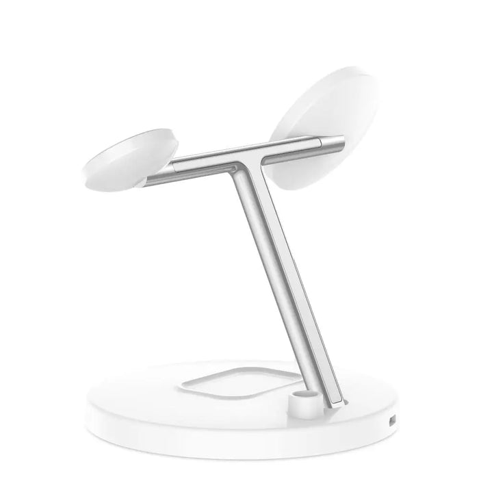 Tech-Protect QI15W-A35 3-in-1 Inductive Charger with MagSafe for Phone / AirPods / Apple Watch - White - Cell phone USB