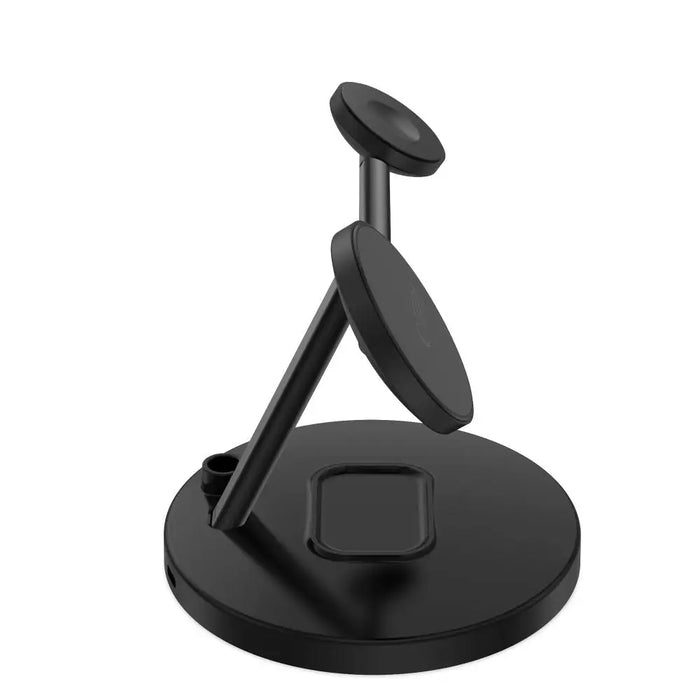 Tech-Protect QI15W-A35 3-in-1 Inductive Charger with MagSafe for Phone / AirPods / Apple Watch - Black - Cell phone USB