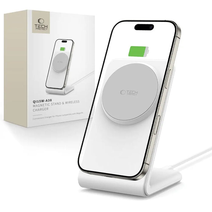 Tech-Protect QI15W-A38 MagSafe Wireless Charger - White - Cell phone USB charger<<<HurtelXML