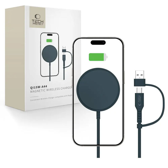 Tech-Protect QI15W-A44 Magnetic Wireless Charger with MagSafe - Blue - Cell phone USB charger<<<HurtelXML
