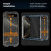 Tech-Protect Quick Set Spy+ Privacy Glass 2-pack for iPhone 13 / 13 Pro / 14 / 16e - Cell phone tempered