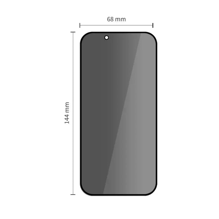 Tech-Protect Quick Set Spy+ Privacy Glass 2-pack for iPhone 13 / 13 Pro / 14 / 16e - Cell phone tempered
