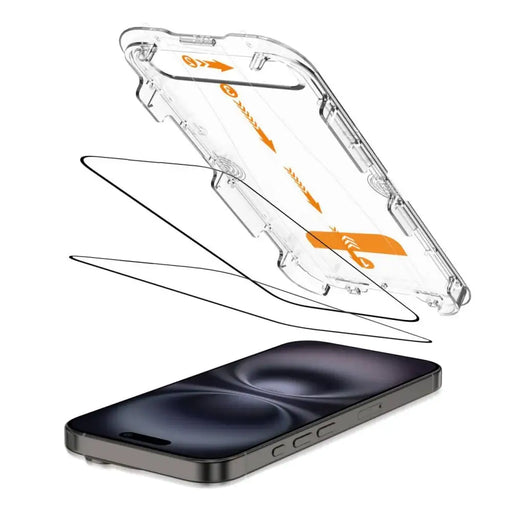 Tech-Protect Quick Set+ Tempered Glass 2-pack for iPhone 15 / 16 - Cell phone tempered glass<<<HurtelXML