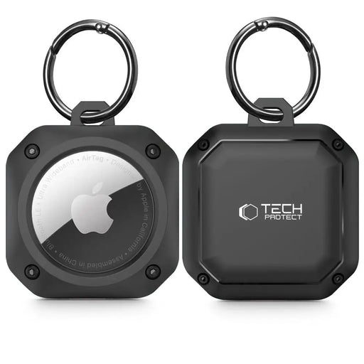 Tech-Protect Rough Pro Case for Apple AirTag with Ring - Black - Cell phone cases and covers<<<HurtelXML