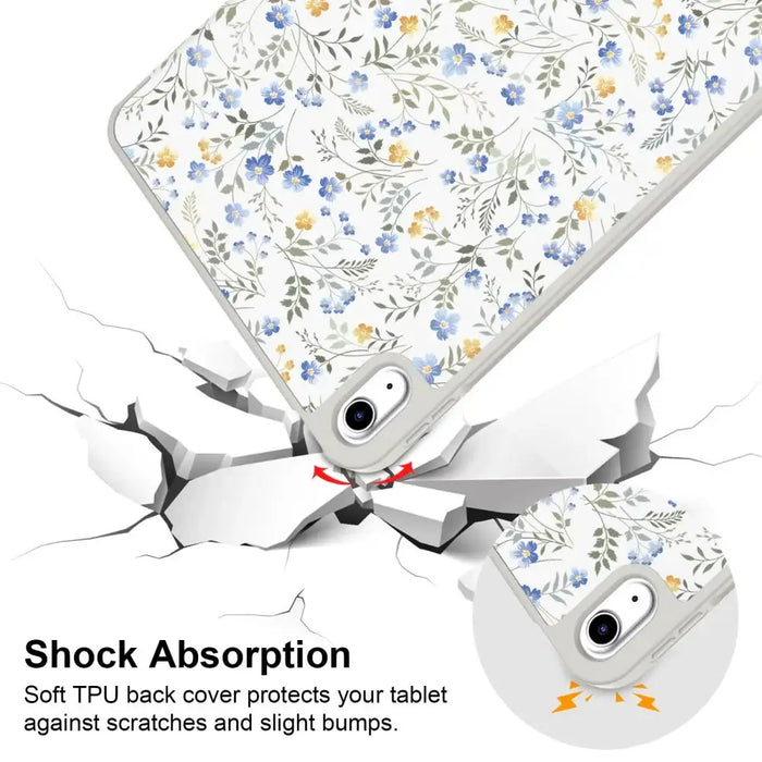 Tech-Protect SC Pen Case for iPad 10.9’’ 2022 (10th gen.) / 11’’ 2025 (11th gen.) - Daisies with Leaves - Cell phone