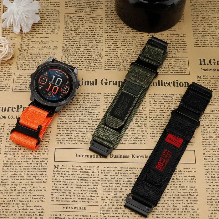 Tech-Protect Scout Pro Strap Garmin Fenix 5 / 6 / 6 Pro / 7 / 8 (47MM) - Green - Smartwatch straps and cases<<<HurtelXML