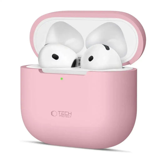 Tech-Protect Silicone Case for Apple AirPods 4 - Pink - Cell phone cases and covers<<<HurtelXML