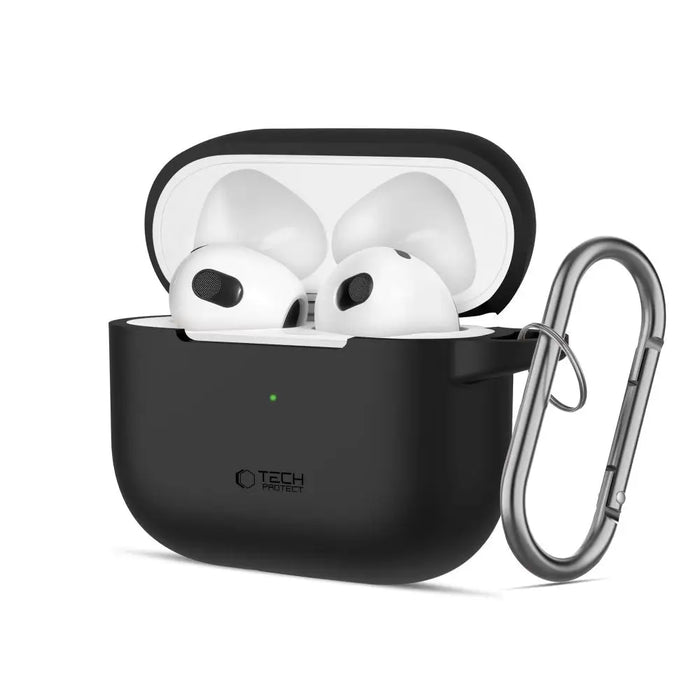 Tech-Protect Silicone Hook Case for Apple AirPods 3 - Black - Cell phone cases and covers<<<HurtelXML